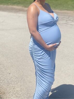 Club L London - Blue Maternity Dress